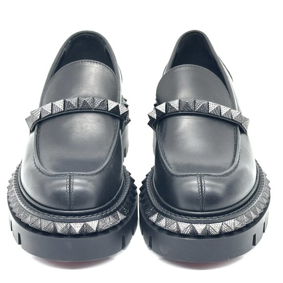 Christian Louboutin ST ROCH PYRACLOU FLAT Lug Spikes Loafers Moccasin Shoe - Picture 7 of 14